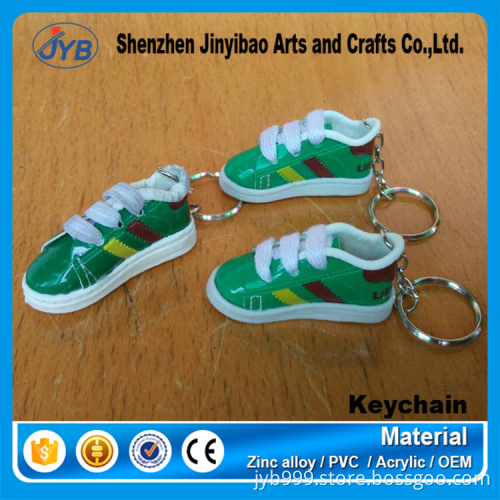 cool sports souvenir custom 3D miniature shoes shaped keychain